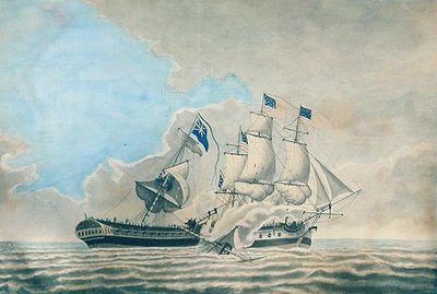Gefechts zwischen der U.S. Fregatte Constund und H.M.S. Guerriere von American School