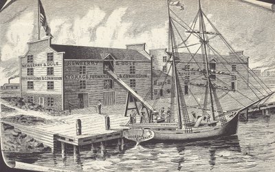 Erste Weizenlieferung aus dem Lagerhaus in Chicago, Newberry & Dole von American School