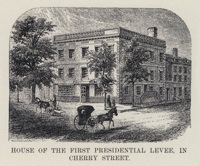 Haus des ersten Präsidentenempfangs in der Cherry Street von American School