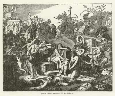Juden als Gefangene nach Babylon geführt von American School