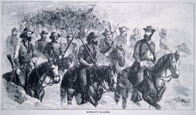 John Hunt Morgans (1825-64) Räuber von American School