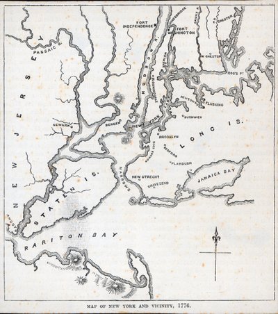 Karte von New York und Umgebung von American School