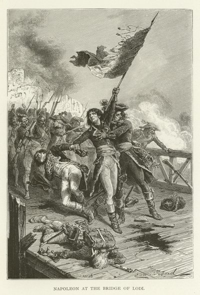 Napoleon an der Brücke von Lodi von American School