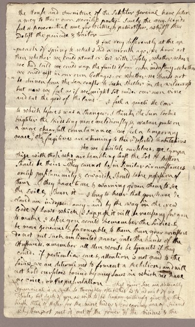 Seite 2, Brief von Abigail Adams an John Adams, 31. März - 5. April 1776 von American School