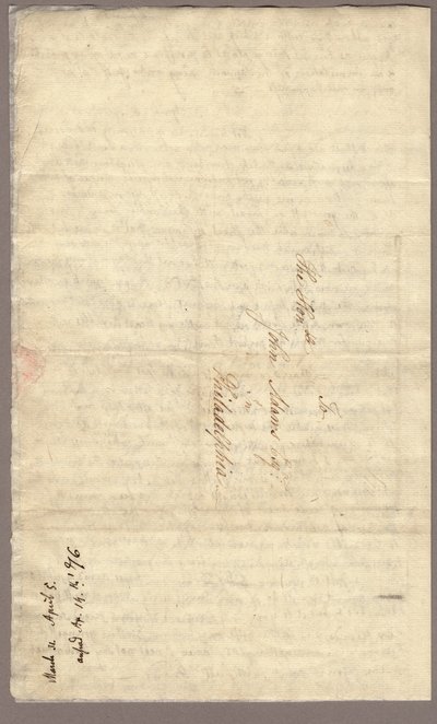 Seite 4, Brief von Abigail Adams an John Adams, 31. März - 5. April 1776 von American School