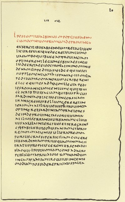 Seite aus Livius