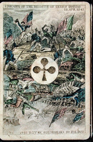 Spielkarte: Ass der Kreuz von American School