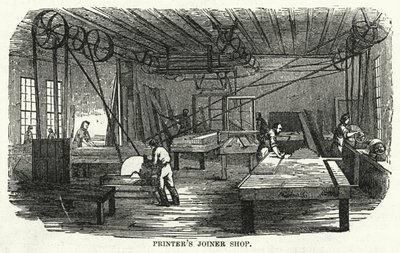 Druckerwerkstatt (Stich) von American School