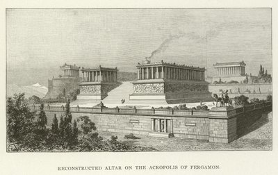Rekonstruierter Altar auf der Akropolis von Pergamon von American School