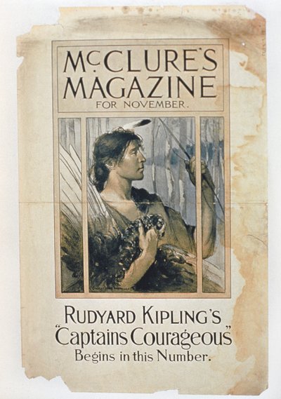 Rudyard Kiplings Captain Courageous in der Novemberausgabe von McClures Magazine von American School
