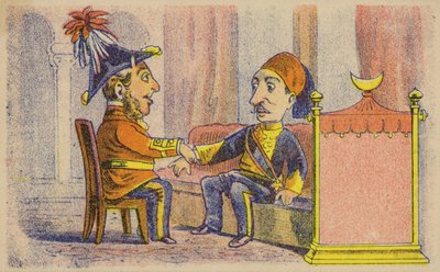 Händeschütteln mit einem Botschafter von American School