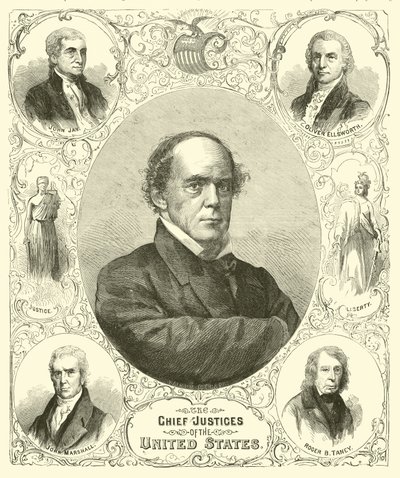 Die Obersten Richter der Vereinigten Staaten, August 1864 von American School