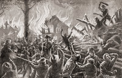 Der Bürgerkrieg in Kansas, auch bekannt als Bleeding Kansas, Bloody Kansas oder der Grenzkrieg, aus 