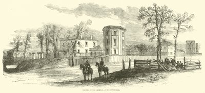 Arsenal der Vereinigten Staaten in Fayetteville, März 1865 von American School