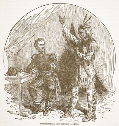 Weathersford und General Jackson, aus einem Buch veröffentlicht 1896 von American School