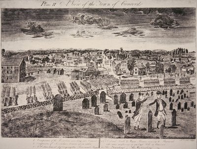 Blick auf die Stadt Concord von Amos Doolittle