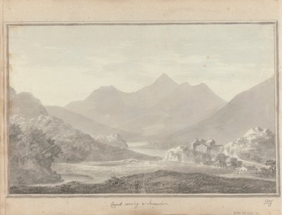 Ansichten in England, Schottland und Wales: Capel Cerrig und Snowdon von Amos Green