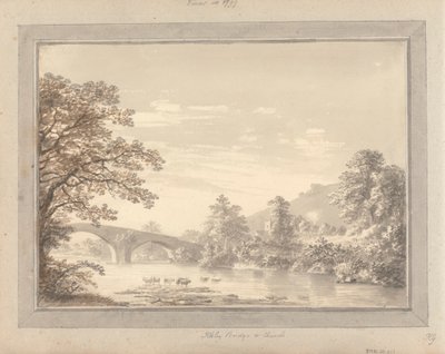 Ansichten in England, Schottland und Wales: Ilkley Brücke und Kirche von Amos Green