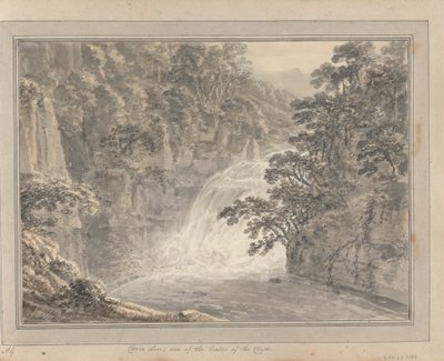 Ansichten in England, Schottland und Wales: Tour in Schottland; Corie Lin; einer der Wasserfälle des Clyde von Amos Green