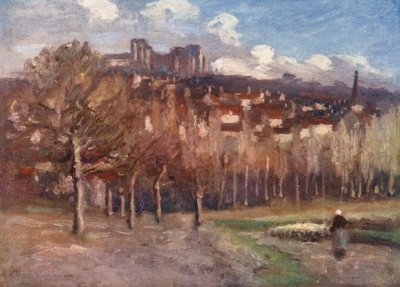 Preuilly-sur-Claise (Farblithografie) von Amy B. Atkinson