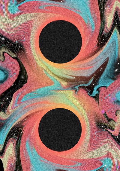 Lebendiger Wirbelnder Vortex von Amy Louise Baker