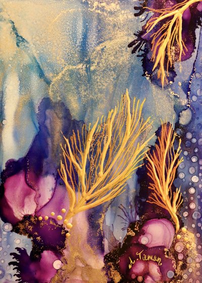 Lebendige goldene Koralle von Amy Tieman