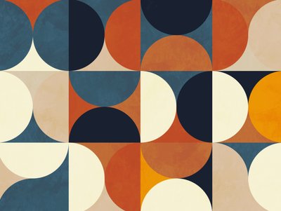 Geometrie Neu12 Marron von Ana Rut Bre