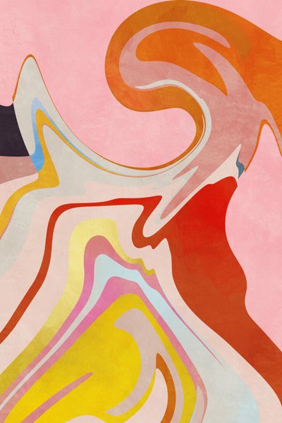 Organische Bauhaus Wellen 2 von Ana Rut Bre