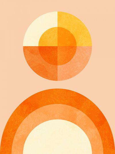 Frühling Mitte Rhapsodie Orange 2 von Ana Rut Bre