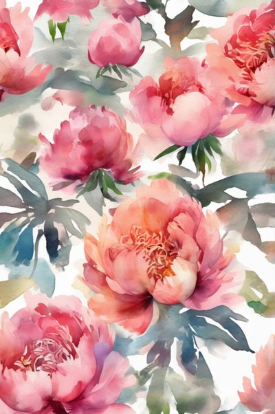 Zarte rosa Pfingstrosen von Anda Bieza
