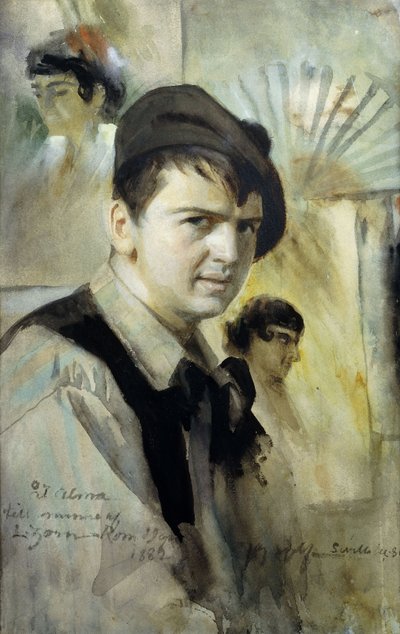 Porträt des Künstlers, 1881 von Anders Leonard Zorn