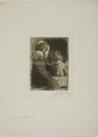 Schachspieler von Anders Zorn
