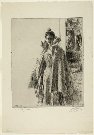 Ihre Königliche Hoheit Prinzessin Ingeborg von Schweden I von Anders Leonard Zorn