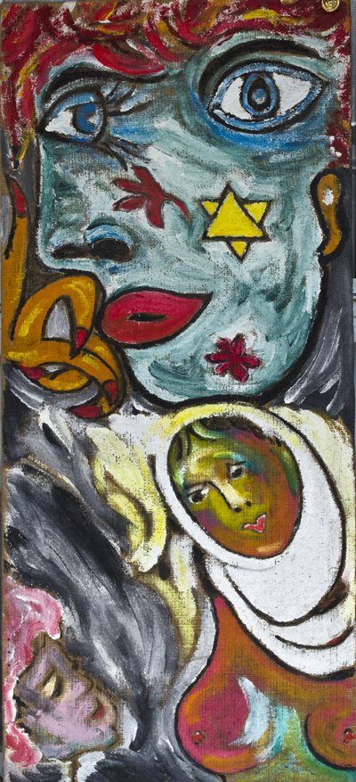 Blaues Mädchen und verschleierte Frau, 2012 von Ando Gilardi