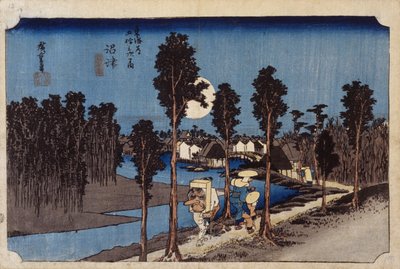 Abendszene in Numazu, Nr. 13 von Ando or Utagawa Hiroshige