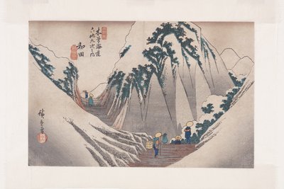 Nr. 29, Wada (Farbholzschnitt) von Ando or Utagawa Hiroshige