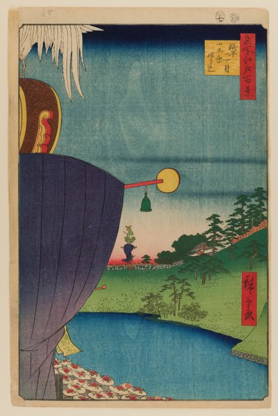 Sanno Festival Prozession in Kojimachi l-Chome von Ando or Utagawa Hiroshige