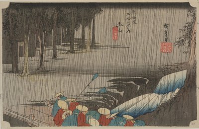 Frühlingsregen von Ando or Utagawa Hiroshige