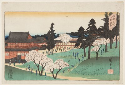 T?eizan-Tempel in Ueno von Ando or Utagawa Hiroshige