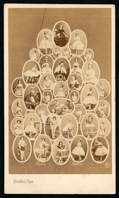 Balletttänzerinnen der Pariser Oper von Andre Adolphe Eugene Disderi