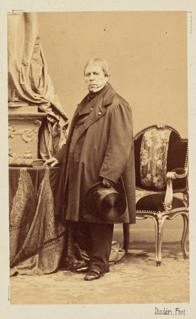 Jean-Auguste-Dominique Ingres, ca. 1860 von Andre Adolphe Eugene Disderi