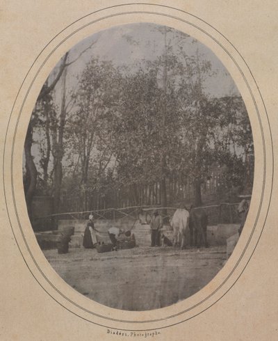 Dorfszene Südfrankreich, ca. 1853 von Andre Adolphe Eugene Disderi