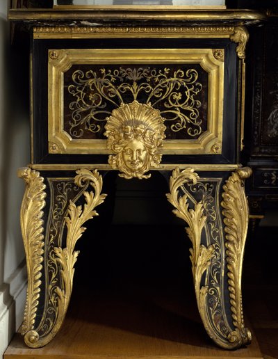 Möbel von Ludwig XIV.: Kommode mit Metalleinlagen von André Boulle von Andre Charles Boulle