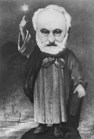 Karikatur von Victor Hugo (1802-85) als Magier von Andre Gill