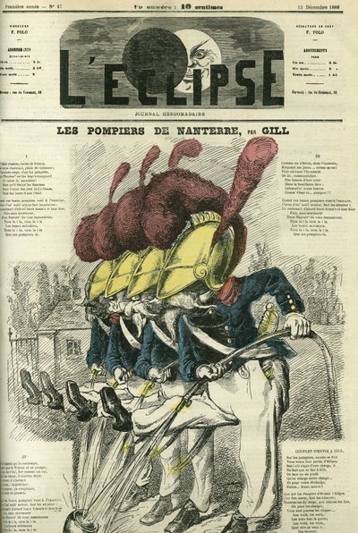 Lied über „Die Feuerwehr von Nanterre“. Titelblatt in „L