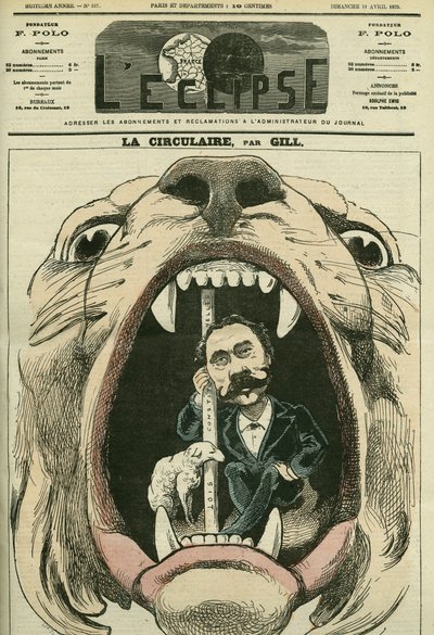 Abstimmung über die Verfassungsgesetze durch die Nationalversammlung, die die Dritte Republik endgültig einführt. Titelblatt in „L