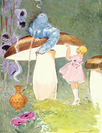 Alice und die Raupe, Illustration aus 
