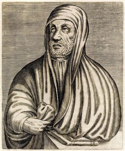 Avicenna oder Ibn Sina: Persischer Universalgelehrter, aus „Wahre Porträts“ von André Thévet, veröffentlicht 1584 von Andre Thevet