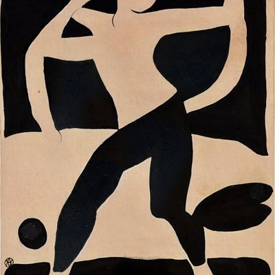 Dynamische abstrakte Figur von André Viana