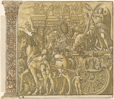 Der Triumph von Julius Caesar [Nr. 9 plus 2 Säulen], 1599 von Andrea Andreani